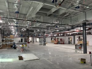 Interior of center section of building expansion project