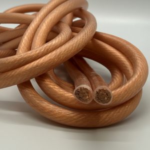 extremely flexible copper cable with silicone rubber jacket