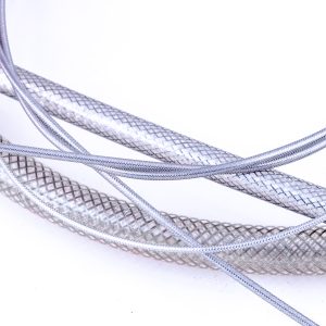 small pile of tube with stainless steel reinforcement