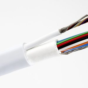 multi-conductor cable with low noise coating on conductors